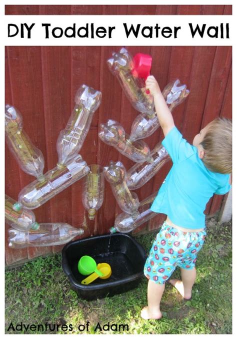 How To Make A Recycled Bottle Water Wall Recycled Crafts