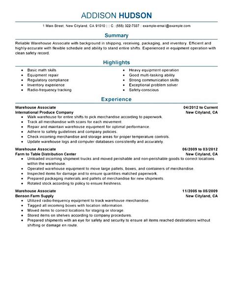 I did the cleaning job more than three years early in the morning in a catholic church. Warehouse Resume No Experience | Free Samples , Examples ...