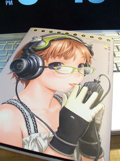 Cute Anime Girl With Glasses And Headphones Anime