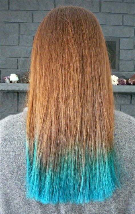 Brown Hair Dip Dyed Blue Without Bleach 80 Best Hairstyles For Women