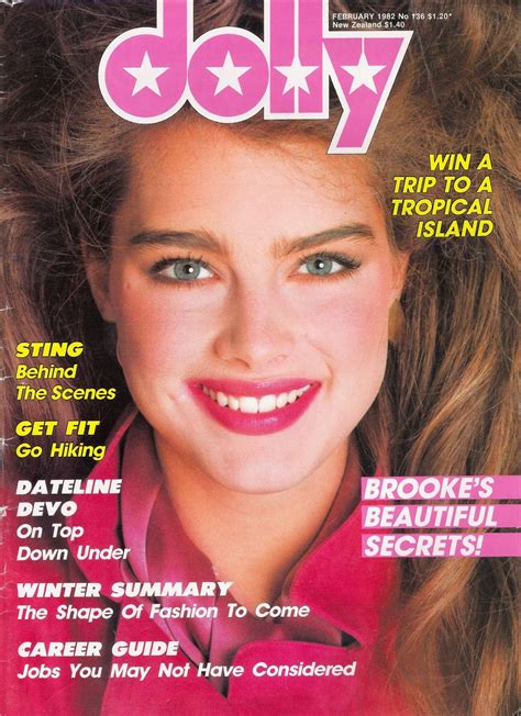 Brooke Shields February 1982 Dolly Magazine Cover By Francesco Scavullo