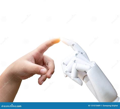 Robotic Artificial Intelligence Future Transition Child Human Hand