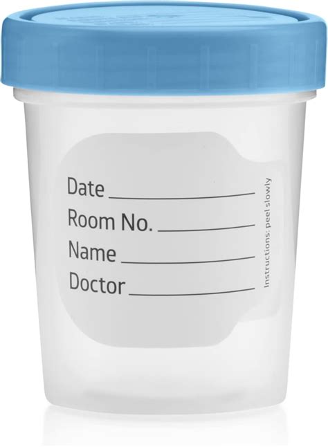 Buy Sterile Specimen Cups With Lids 5 Count 4oz Clear Urine