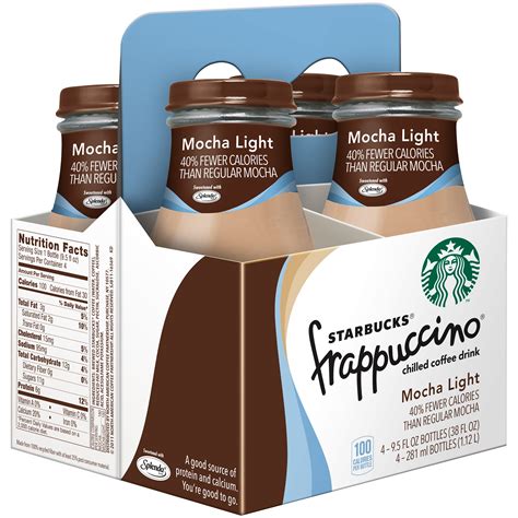 Starbucks Frappuccino Mocha Light Iced Coffee 95 Oz 4 Pack Bottles