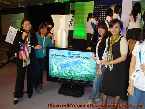 Manufacturing products by setting daily/weekly/monthly objectives supervising staff… FLOWERSBLOOMS by "Elvie": AUO SunPower Grand Opening (Fab ...
