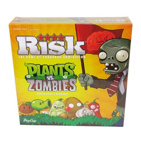 Plants Vs Zombies Edition Risk Board Game Usaopoly Plants Vs