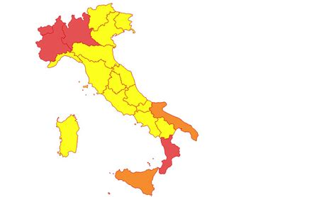Cinque regioni passano dalla zona gialla a quella arancione: Coronavirus, Calabria zona Rossa, Basilicata Gialla ...