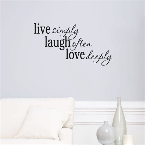 We're alive to share, to eat together and love together and laugh together and cry together. Live Laugh Love Passions Wall Quotes™ Decal | WallQuotes.com