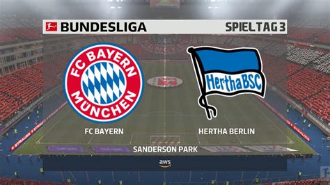 fc bayern münchen hertha bsc berlin 3 spieltag ⚽ fifa 21 bundesliga 🏆 gameplay deutsch youtube