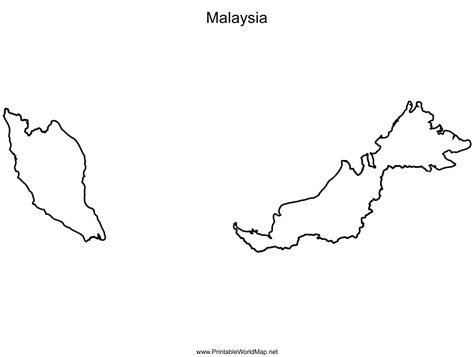 Malaysia Map Template Download Printable Pdf Templateroller