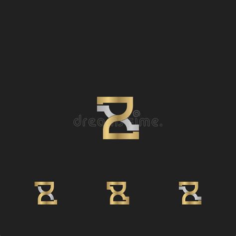 Alphabet Initials Logo Xz Zx X And Z Stock Vector Illustration Of Simple Font 240323223