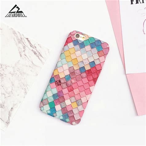 Lizardhill Cute Colorful Mermaid Fish Scales Phone Cases For Apple