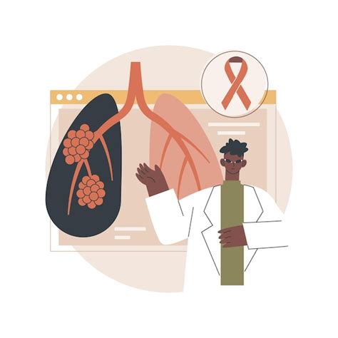 Premium Vector Lung Cancer Abstract Concept Illustration