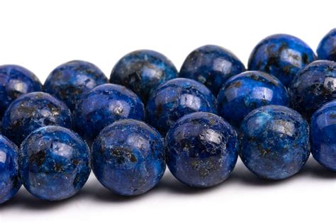 9 10mm Deep Blue Jade Beads Grade Aaa Gemstone Half Strand Etsy
