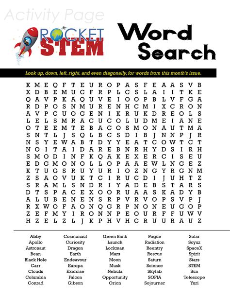 Word Search Skylab Issue Rocketstem