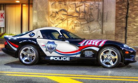 Worlds Most Exotic Police Cars Dodge Viper Used In Illinois And