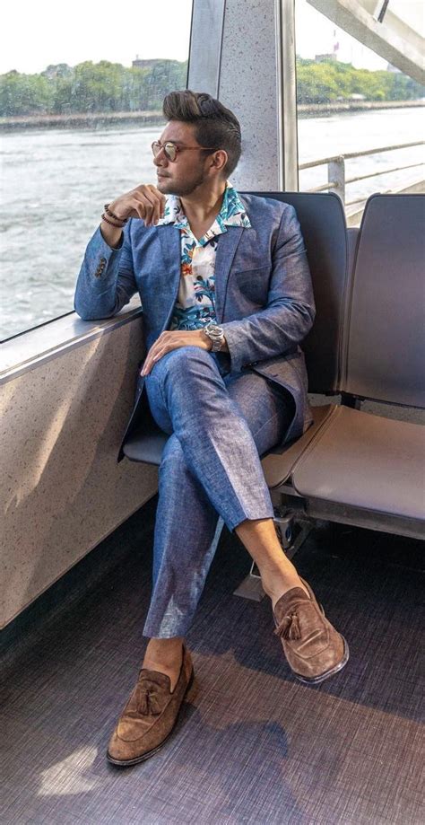 Dandyinthebronx With A Cuban Summer Inspired Look With A Blue Linen