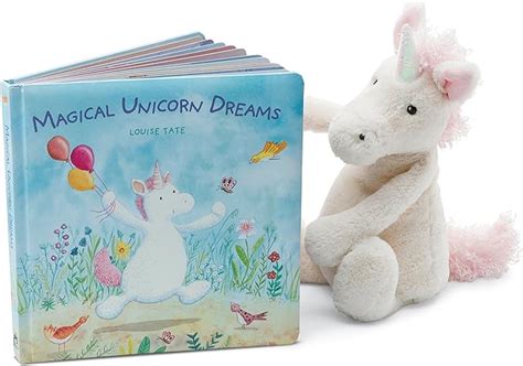 Jellycat Magical Unicorn Dreams Board Book And Bashful