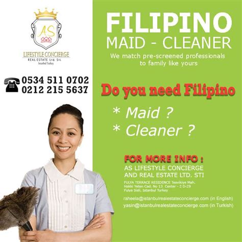Offering Filipino Maid Cleaner