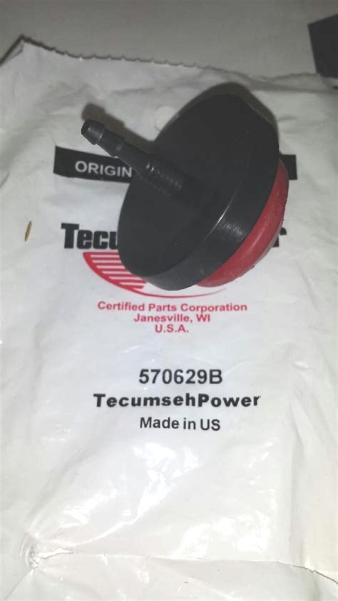 Tecumseh Snow King Engine Primer Bulb Oem 570629b Oem Snowblower Primer