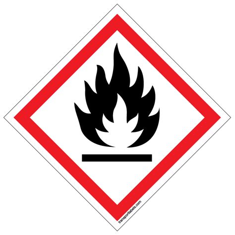 Ghs Flammable Labels Transportlabels Com