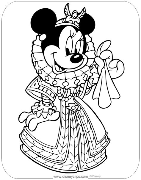 Are you looking for the best queen coloring pages for your personal blogs, projects or designs, then clipartmag is the place just for you. Minnie Mouse In Costume Coloring Pages | Disneyclips.com