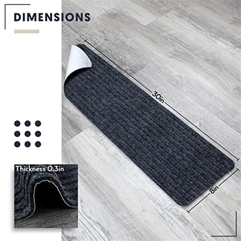 Treadsafe Carpet Stair Treads 15 Pack Each Charcoal Indoor Stair