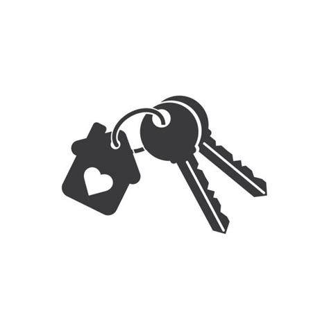 Silhouette House Key Vector : Vintage key silhouette or victorian