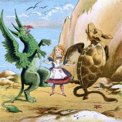 Alice In Wonderland Gryphon And Mock Turtle Available As Framed Prints