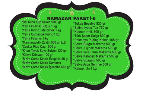 Ramazan Erzak Yard M Paketi Kolisi Hediye Par A No Fiyat