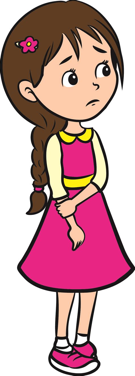 Sad Girl Cartoon Image Drawing