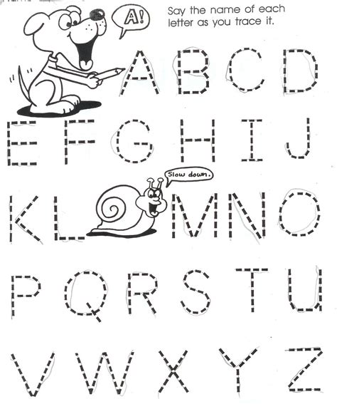 Alphabet Worksheets For 4 Year Olds