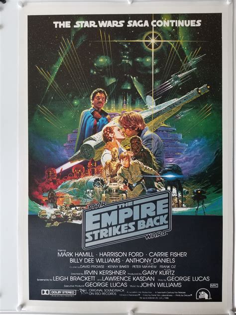 The Empire Strikes Back 1980 Original Australian One Sheet Poster