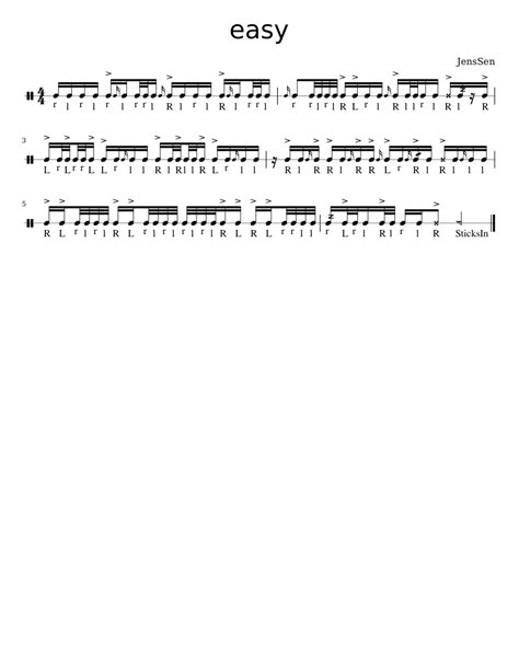 Easy Sheet Music For Percussion Download Free In Pdf Or Midi