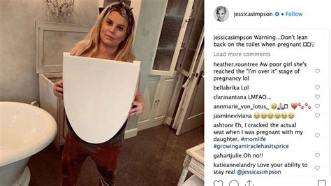 Pregnant Jessica Simpson Shares Photo Of Toilet Seat Mishap The