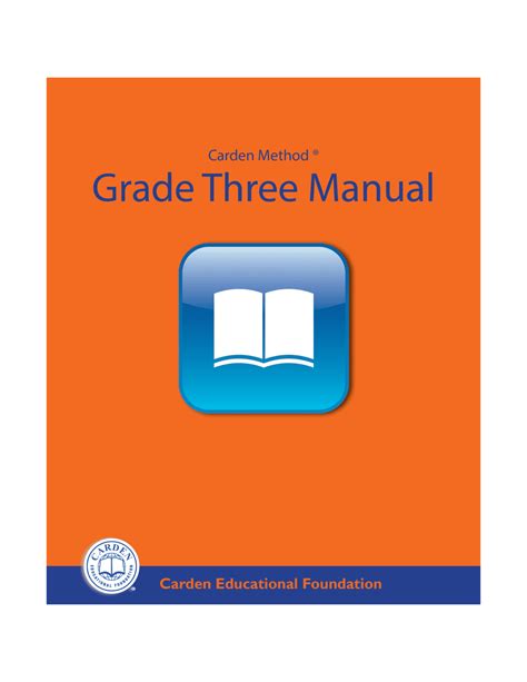 Grade Three Manual The Carden Educational Foundation