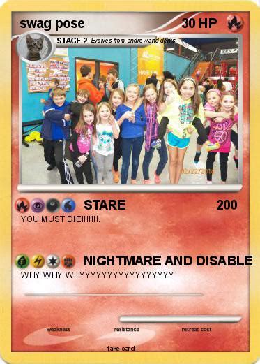 Pokémon Swag Pose Stare My Pokemon Card