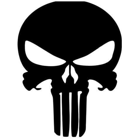 Download Punisher Stencil Silhouette Iron Skull Fist Hq Png Image