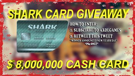 Solve your money problems and help get what you want across los santos and blaine county with the occasional purchase of cash packs for grand theft auto online. $8,000,000 MEGALODON SHARK CARD GIVEAWAY! - YouTube