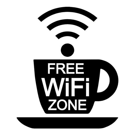 Free Wifi Zone Cup Sticker Choose Customize And Order Signs Online