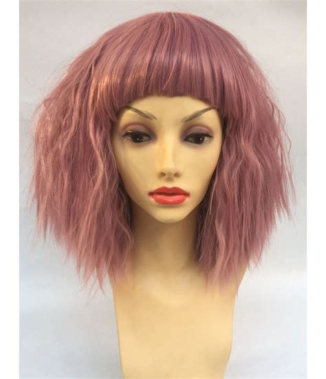 Pink Wavy Bob Wig Fashion Wigs Star Style Wigs Uk