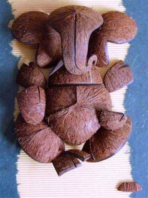 Best Out Of Waste Ganesh Coconut Creative Art India