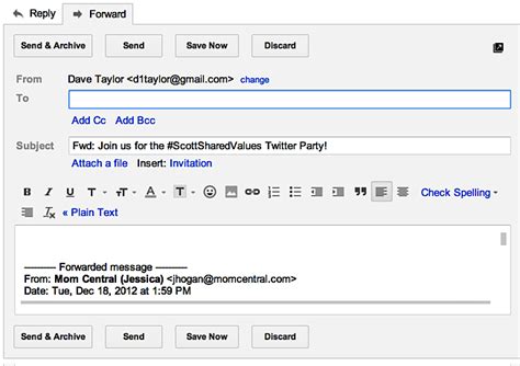 How Do I Forward A Gmail Mail Message Ask Dave Taylor