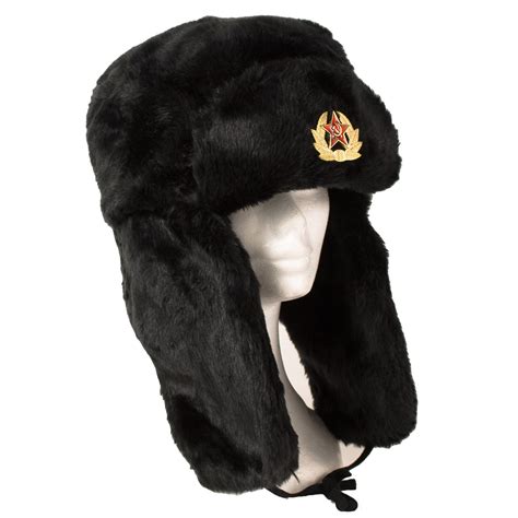 mens ladies trapper aviator plain russian ushanka winter hat with ear flap new ebay