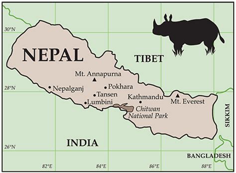 Chitwan National Park Nepal Map