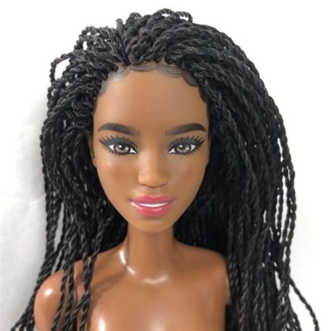 Nude Barbie Doll Fashionistas Style Body Gorgeous African American Aa