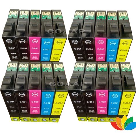 20 Compatible Epson 69 69n T0691 T0692 T0693 T0694 Ink Cartridge For