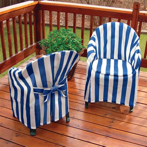 They are very affordable, and you should be. Striped Patio Chair Cover with Cushion - Miles Kimball in ...
