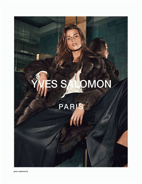 Regitze Christensen For Yves Salomon Campaign Model Management