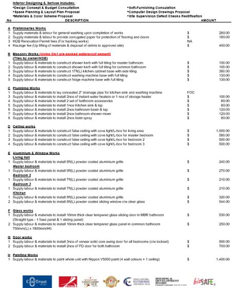 A free kitchen cabinet invoice template, you can use this basic standard invoice template to invoice your client for designing, assembly and installation service, enter your business and customer details below, and you will able to print or download your invoice as pdf Sharing my quotation - RENOVATION PACKAGES, OFFERS & GROUP ...